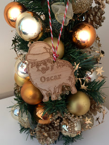 Pomeranian - Personalised Dog Christmas Tree Decoration Bauble
