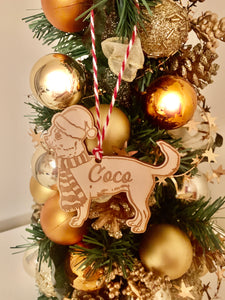 Chihuahua - Personalised Dog Christmas Tree Decoration Bauble