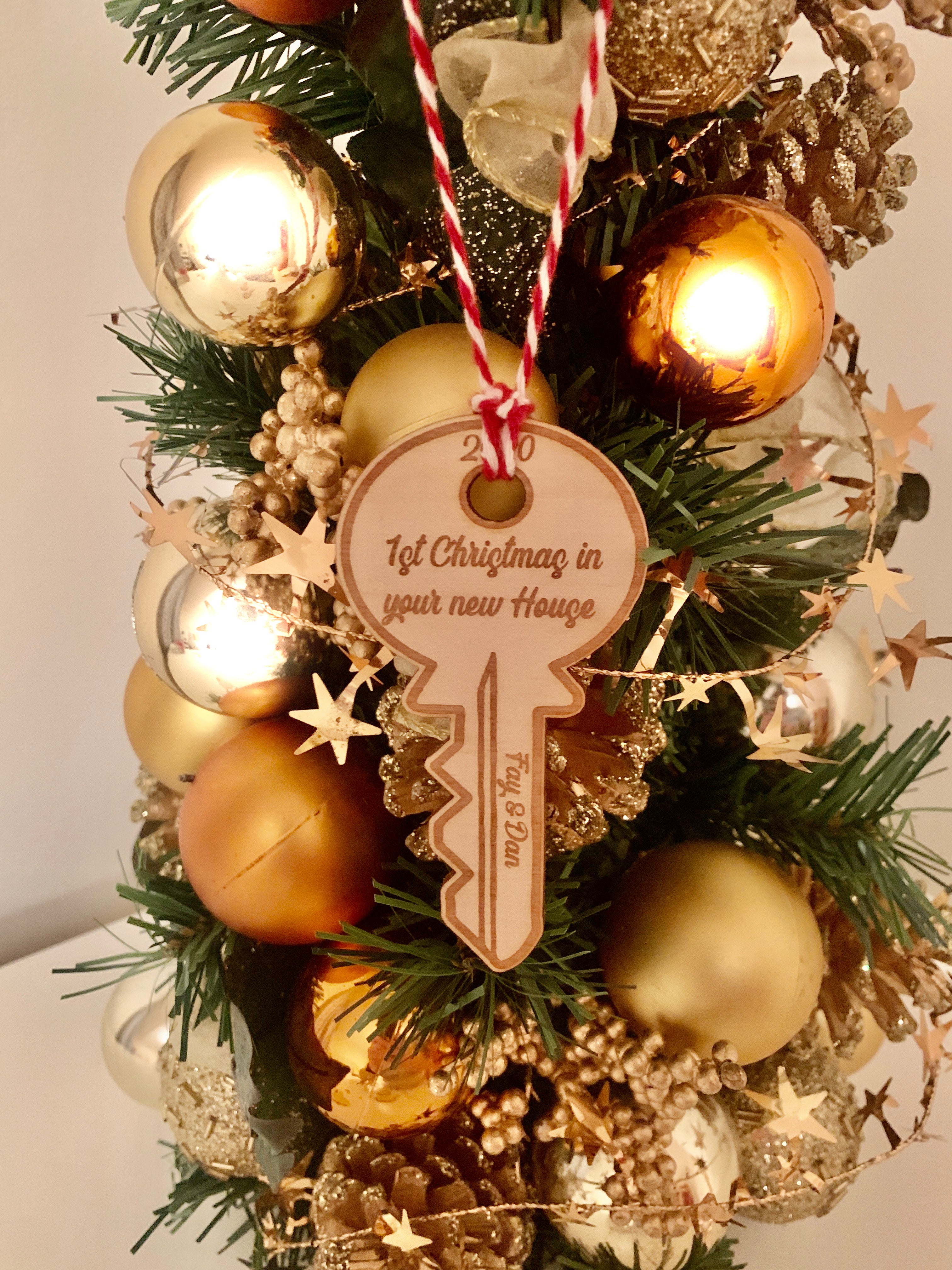 Personalised "1st Christmas in Your New House" Bauble