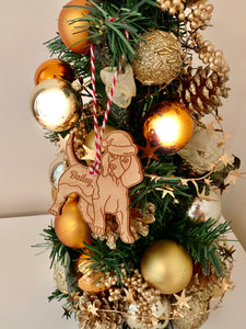 Beagle - Personalised Dog Christmas Tree Decoration Bauble