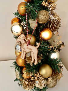 Irish Terrier - Personalised Dog Christmas Tree Decoration Bauble