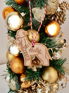 Irish Water Spaniel - Personalised Dog Christmas Tree Decoration Bauble
