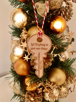 Load image into Gallery viewer, Personalised New Home Gift Ornament 2022, Our first Christmas, New home bauble, Personalised Couples Gift, House warming,Christmas Gift
